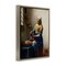 Stupell Industries Classical Vermeer The Milkmaid Framed Floater Canvas Wall Art Design by one1000paintings
